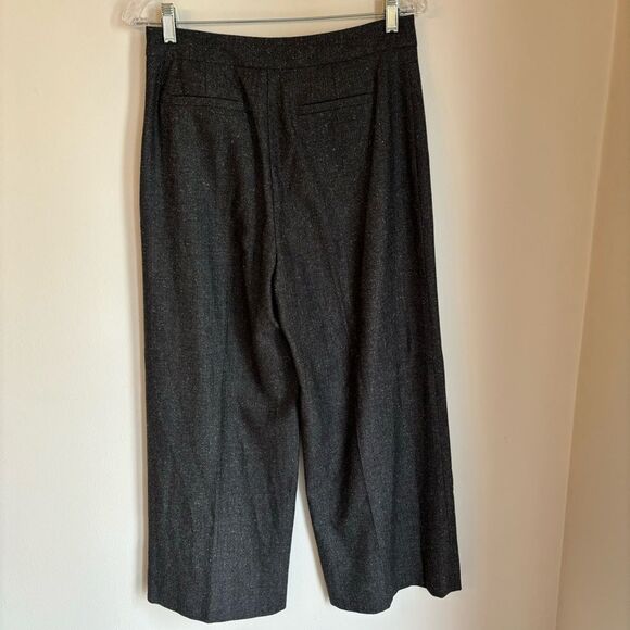 Rebecca Taylor Women’s tweed wide leg wool silk blend trouser pant size 6 EUC! - Picture 6 of 12